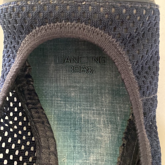 Prada Navy Mesh Pleather Ballet Flats 39/ 9 - Picture 7 of 7